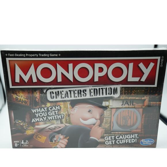 Monopoly Cheaters Edition Board Game Hasbro Family Fun New Sealed - Picture 1 of 3